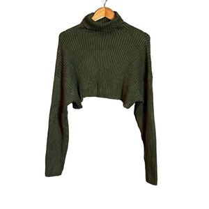 NWT! Mimosa green cropped‎ sweater. Size small